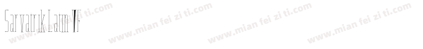 Sarvatrik Latin VF字体转换